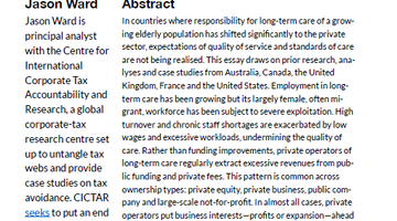 Failed Market Approaches to Long-Term Care