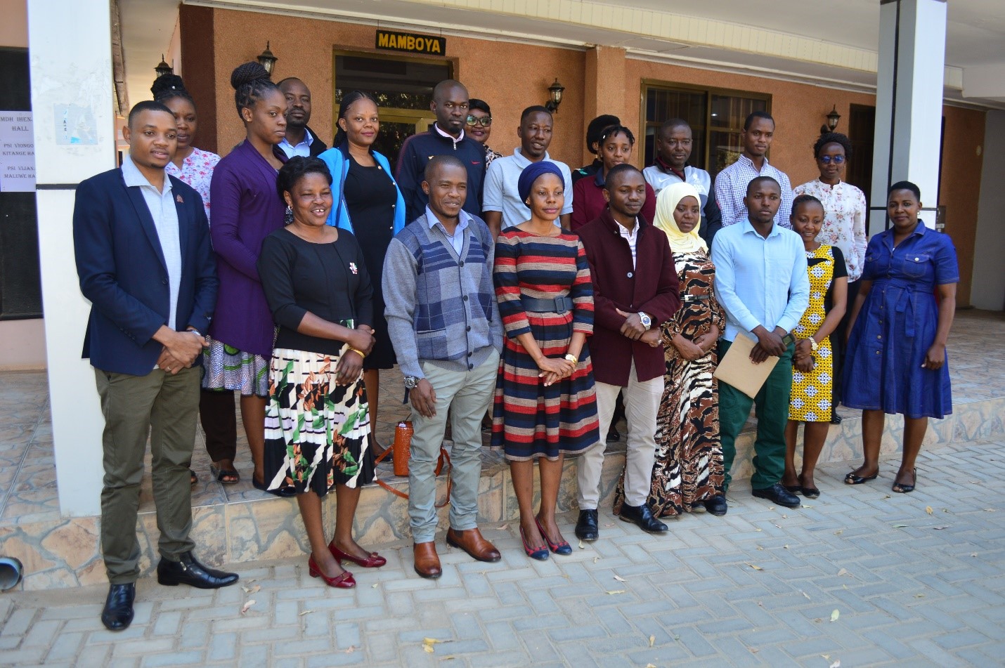 Group picture during the Tanzania Young Workers Union Training, August 2022