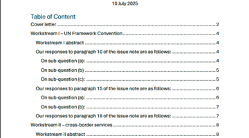 ITUC–PSI joint submission to the UN Tax Convention negotiations (July 2025)